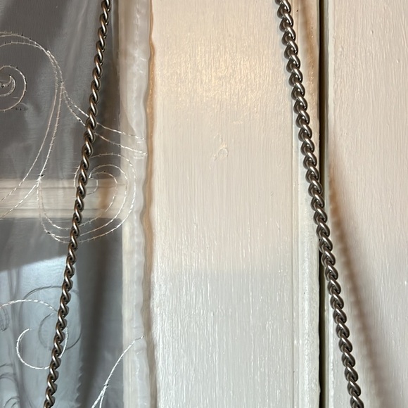 Weldon hexagon Weave Crossbody Silver Chain Link Bag Stone - Picture 10 of 10